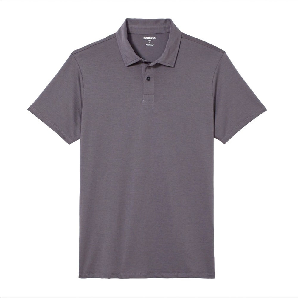 Bonobos Slim Fit Polo Pima Cotton Gray M